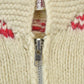 Vintage 1970s Golden Keel 100% Wool Full Zip Knit Christmas Sweater Women's S from propervintagecanada