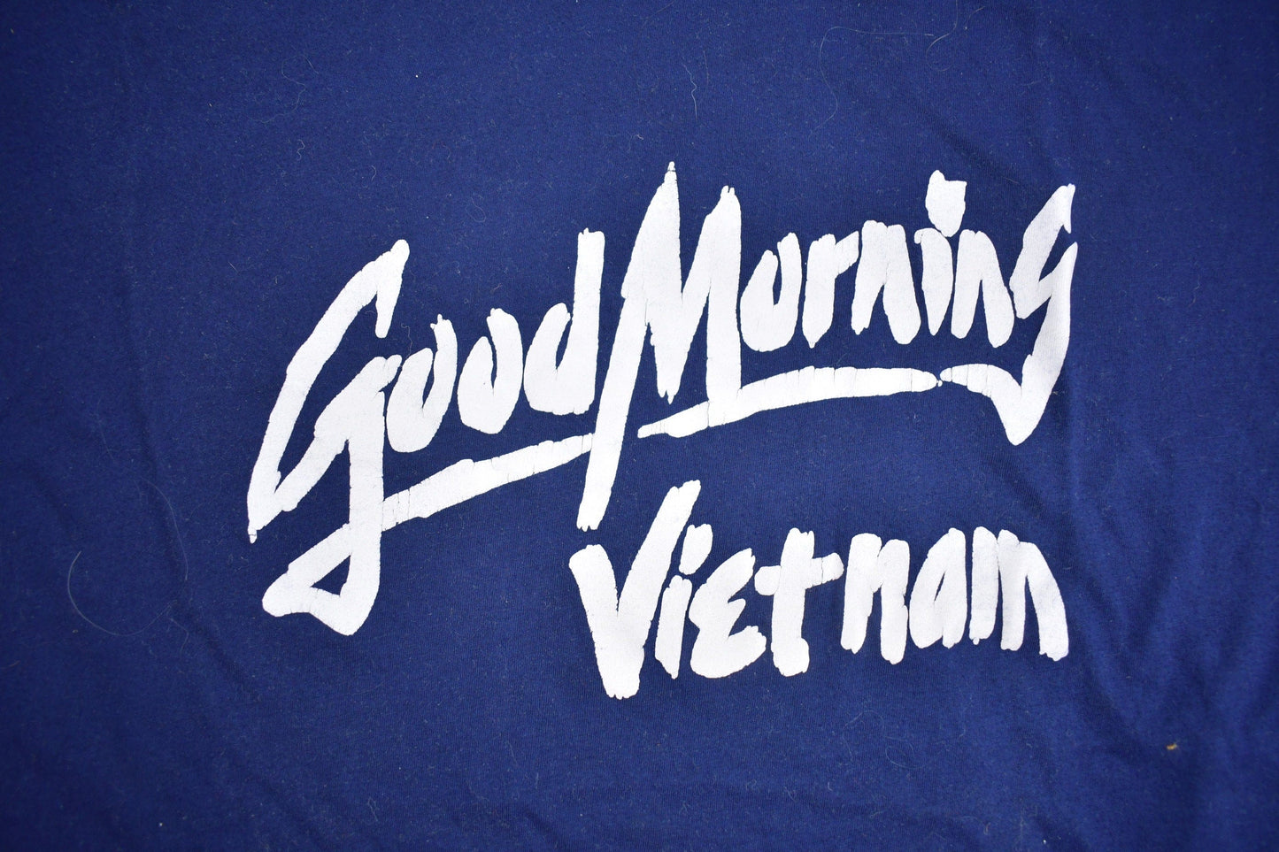 Vintage 1970s Good Morning Vietnam Graphic T Shirt Men's XL from propervintagecanada