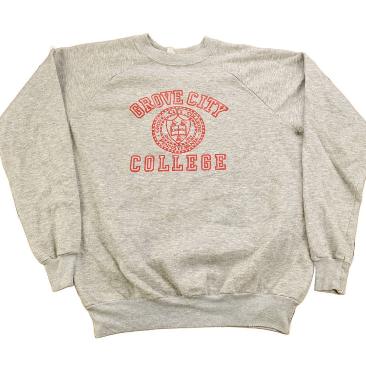Vintage 1970s Grove City College Collegiate Raglan Crewneck from propervintagecanada