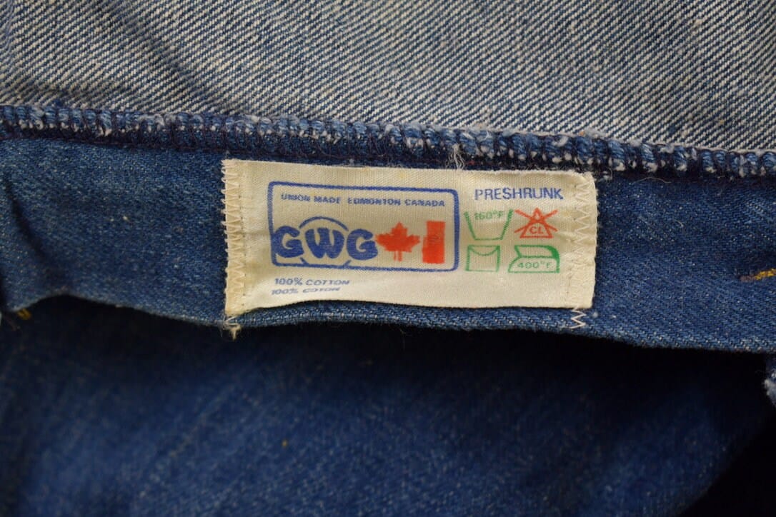 Vintage 1970s GWG Western Style Boot Jeans Men's 34 x 38.5 from propervintagecanada
