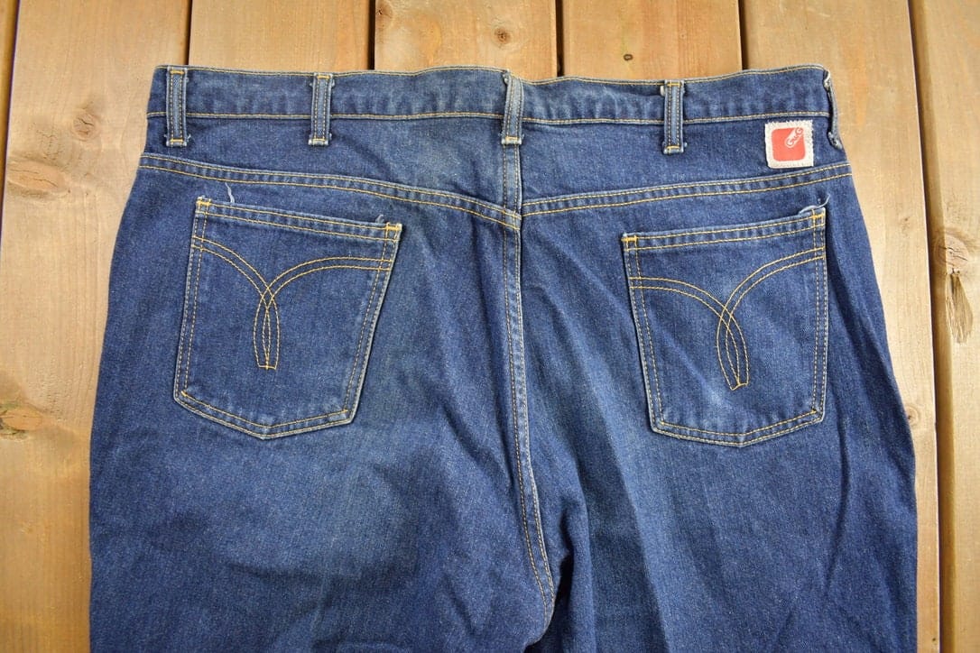 Vintage 1970s GWG Western Style Boot Jeans Men's 34 x 38.5 from propervintagecanada