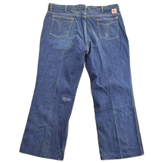 Vintage 1970s GWG Western Style Boot Jeans Men's 34 x 38.5 from propervintagecanada