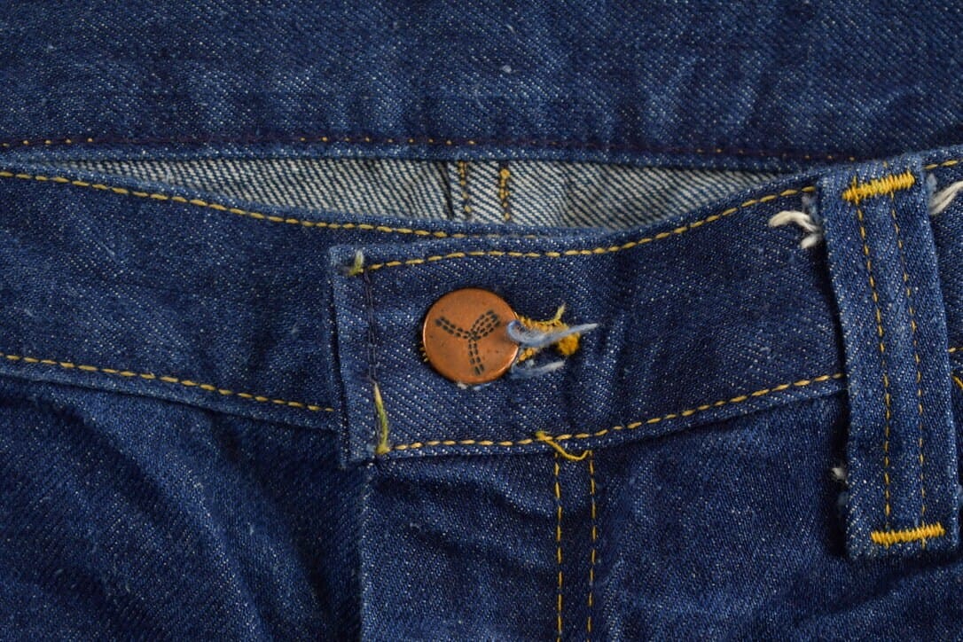 Vintage 1970s GWG Western Style Flare Denim Jeans Men's 36 x 32 from propervintagecanada