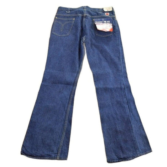 Vintage 1970s GWG Western Style Flare Denim Jeans Men's 36 x 32 from propervintagecanada