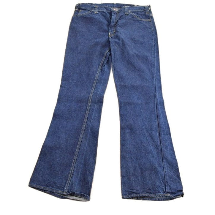 Vintage 1970s GWG Western Style Flare Denim Jeans Men's 36 x 32 from propervintagecanada