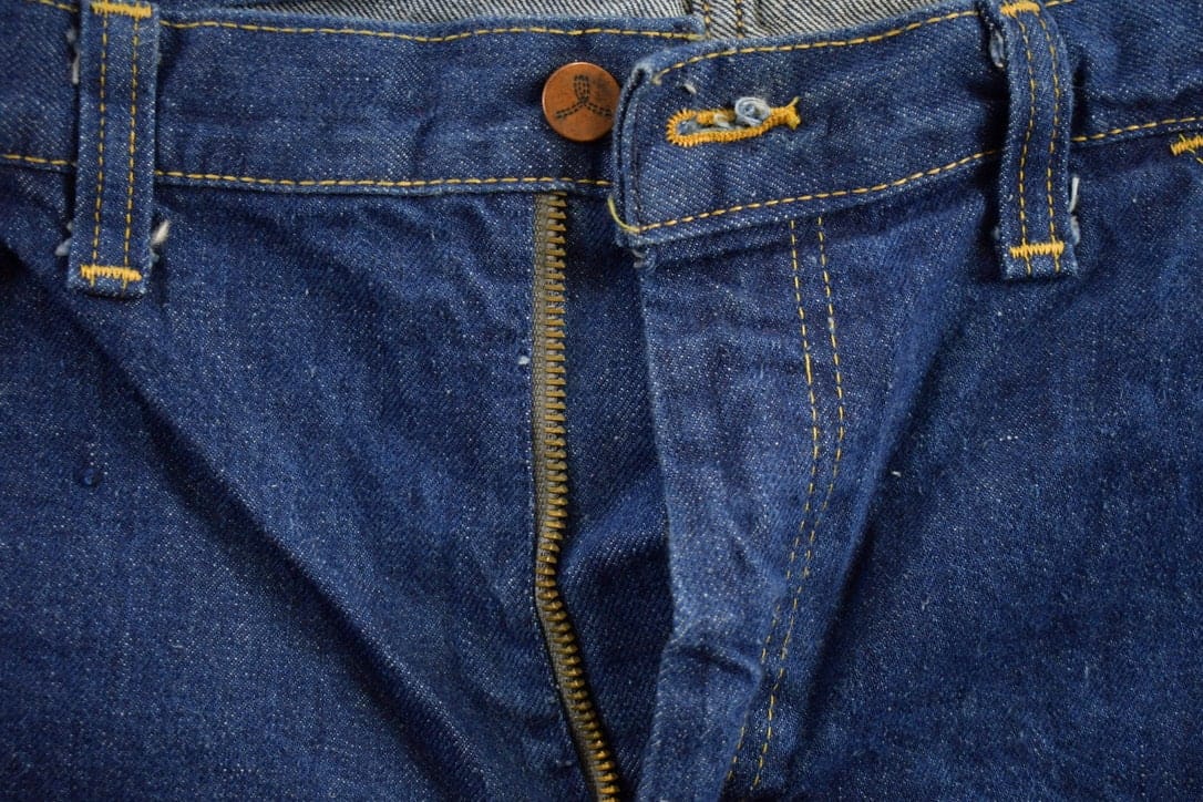 Vintage 1970s GWG Western Style Flare Denim Jeans Men's 37 x 32.5 from propervintagecanada