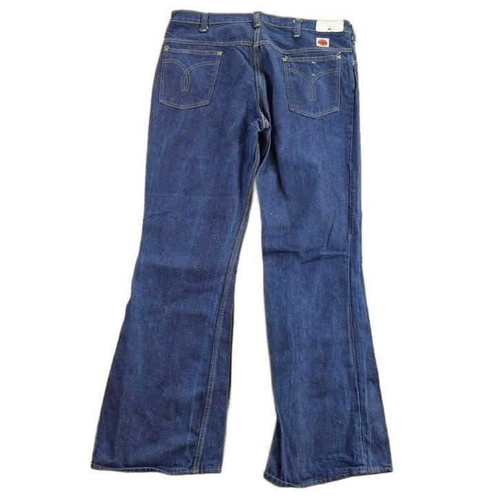 Vintage 1970s GWG Western Style Flare Denim Jeans Men's 37 x 32.5 from propervintagecanada