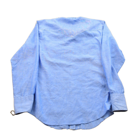 Vintage 1970s H Bar Western Pearl Snap Button Up Shirt Men's Medium from propervintagecanada