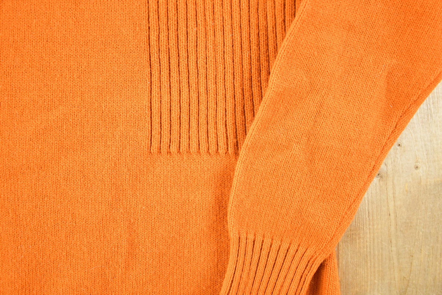 Vintage 1970s Hand Loomed Knit Abstract Pattern Turtleneck Sweater Womens S from propervintagecanada