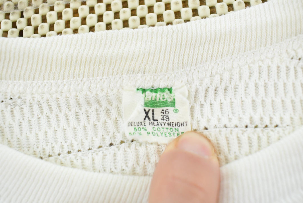 Vintage 1970s Hanes Long Sleeve Thermal Undershirt Mens M from propervintagecanada