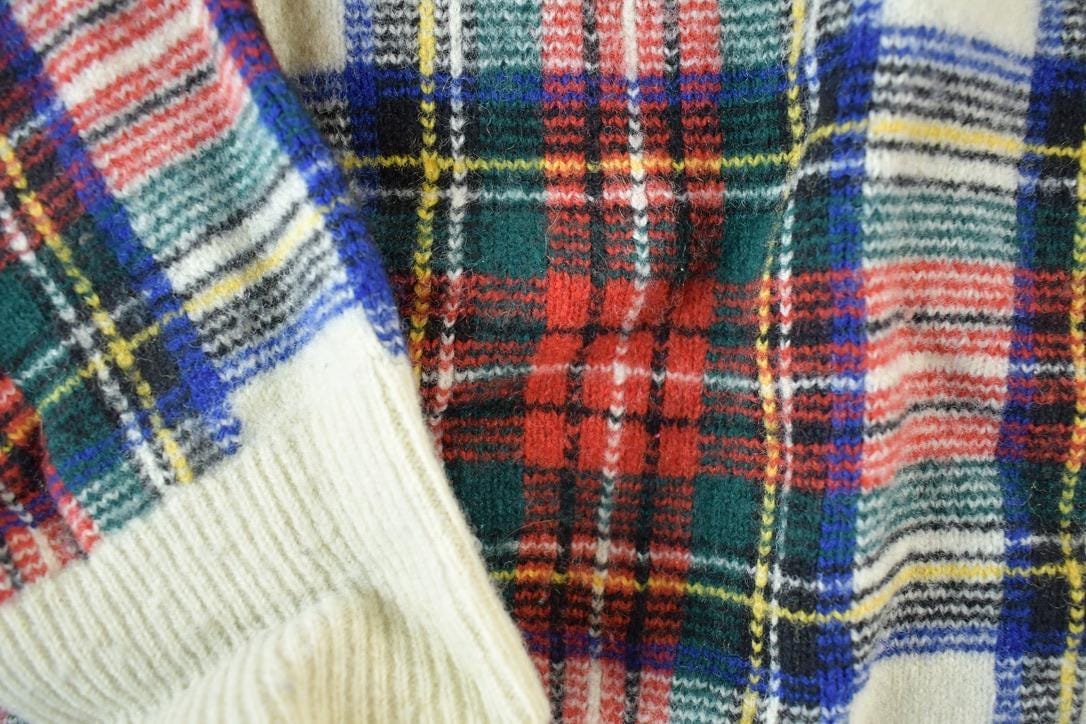 Vintage 1970s Hathaway 100% Scottish LambsWool Argyle Knit Sweater Men's Small from propervintagecanada