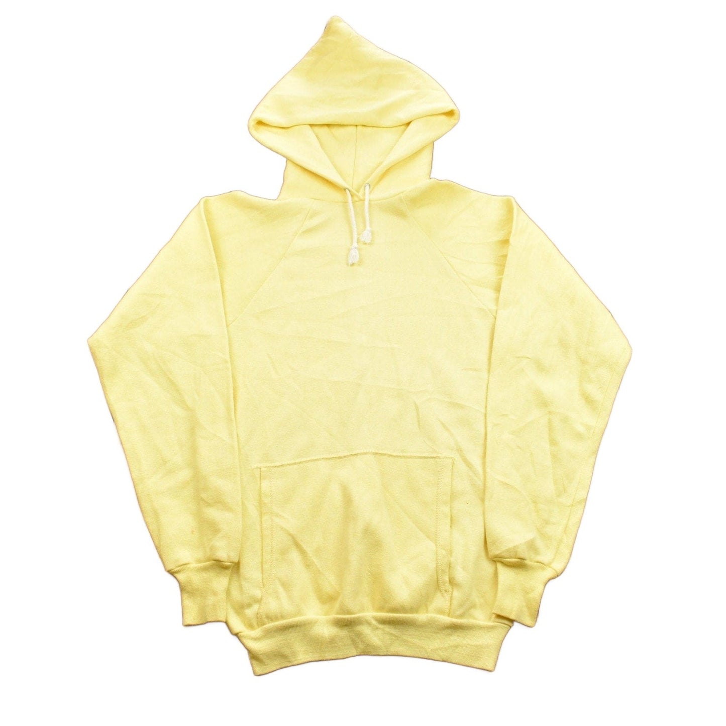 Vintage 1970s Health Knit Blank Yellow Hoodie from propervintagecanada