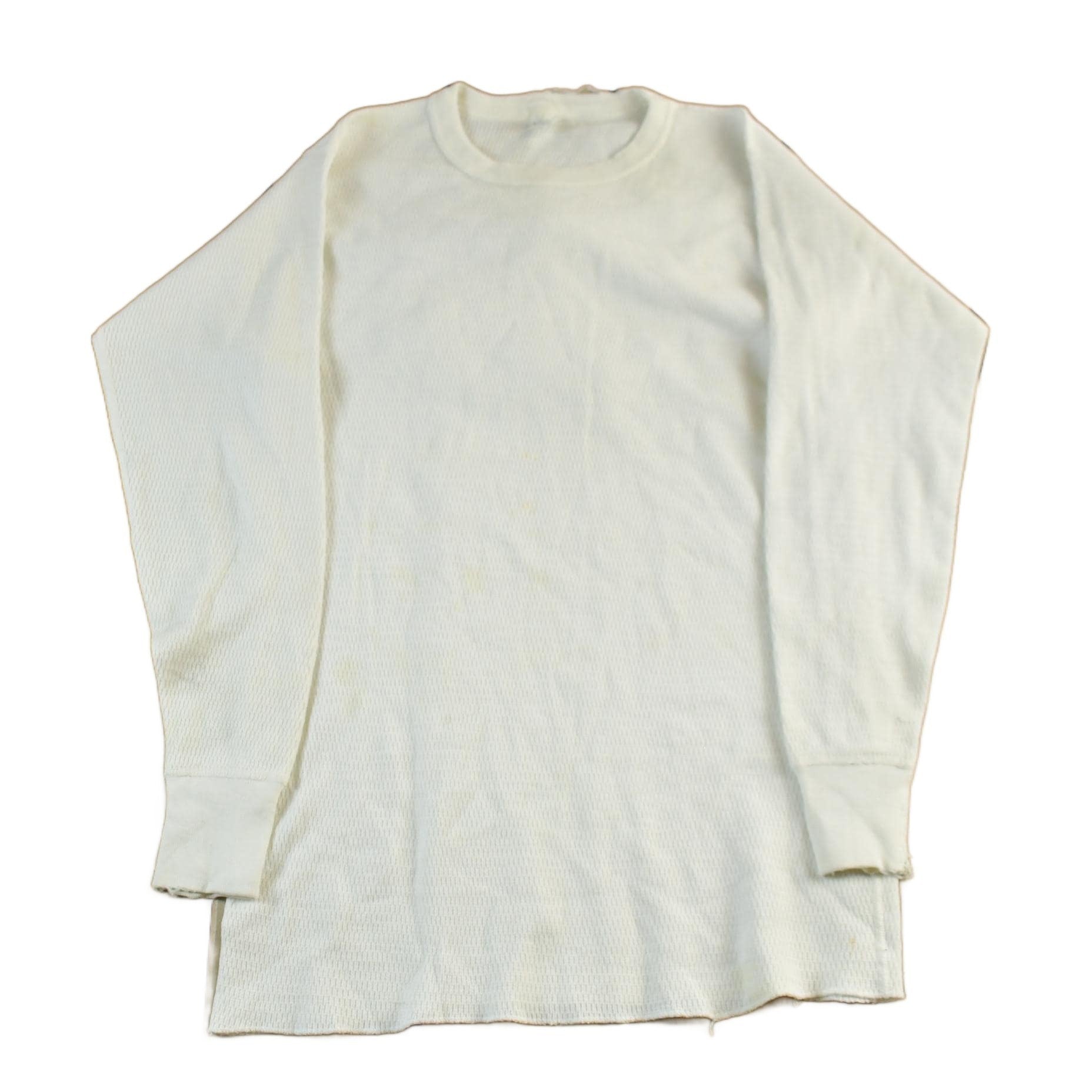 Vintage 1970s Healthknit Thermal Waffle Knit Long Sleeve Men's XL from propervintagecanada