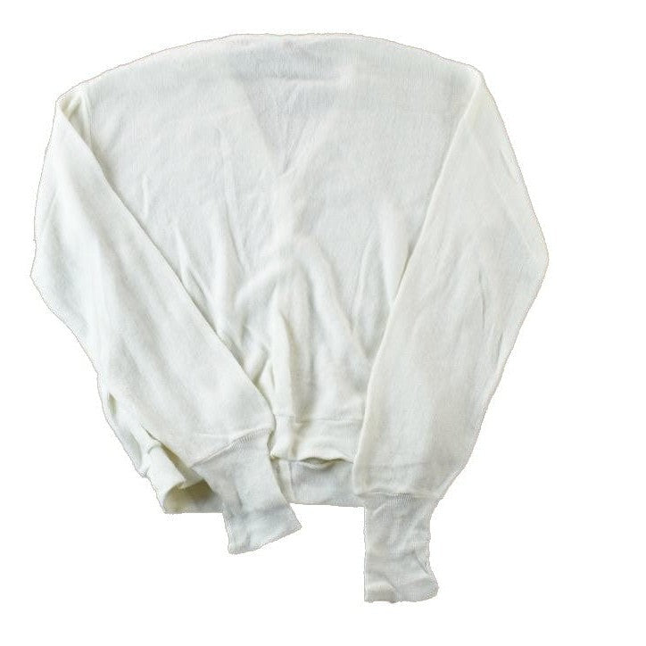 Vintage 1970s Izod Lacoste Knit Perfect Mild Distress Cardigan Sweater Made In USA from propervintagecanada