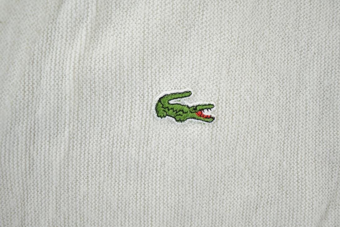 Vintage 1970s Izod Lacoste Knit Perfect Mild Distress Cardigan Sweater Made In USA from propervintagecanada
