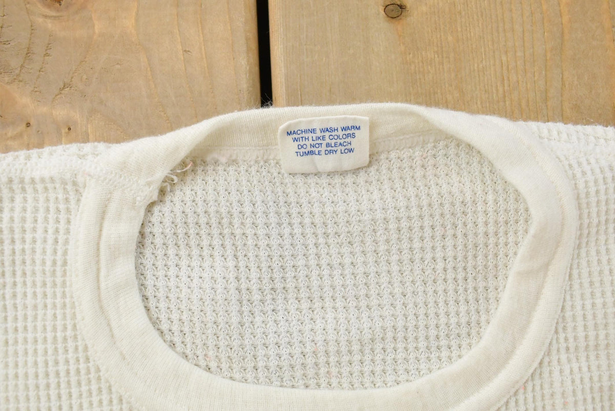 Vintage 1970s J.E. Morgan Long Johns Thermal Waffle Knit Long Sleeve Shirt Men's L from propervintagecanada