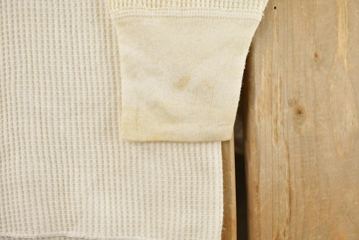 Vintage 1970s J.E. Morgan Long Johns Thermal Waffle Knit Long Sleeve Shirt Men's L-XL from propervintagecanada
