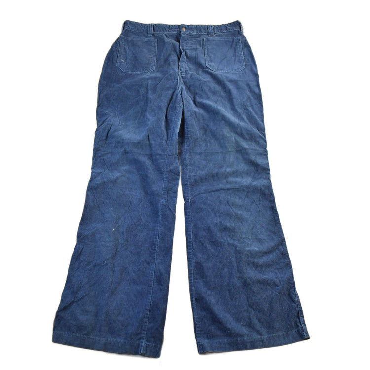 Vintage 1970s Jack Spratt Bell Bottom Corduroy Flare Pants Women's Size 34 x 31 from propervintagecanada