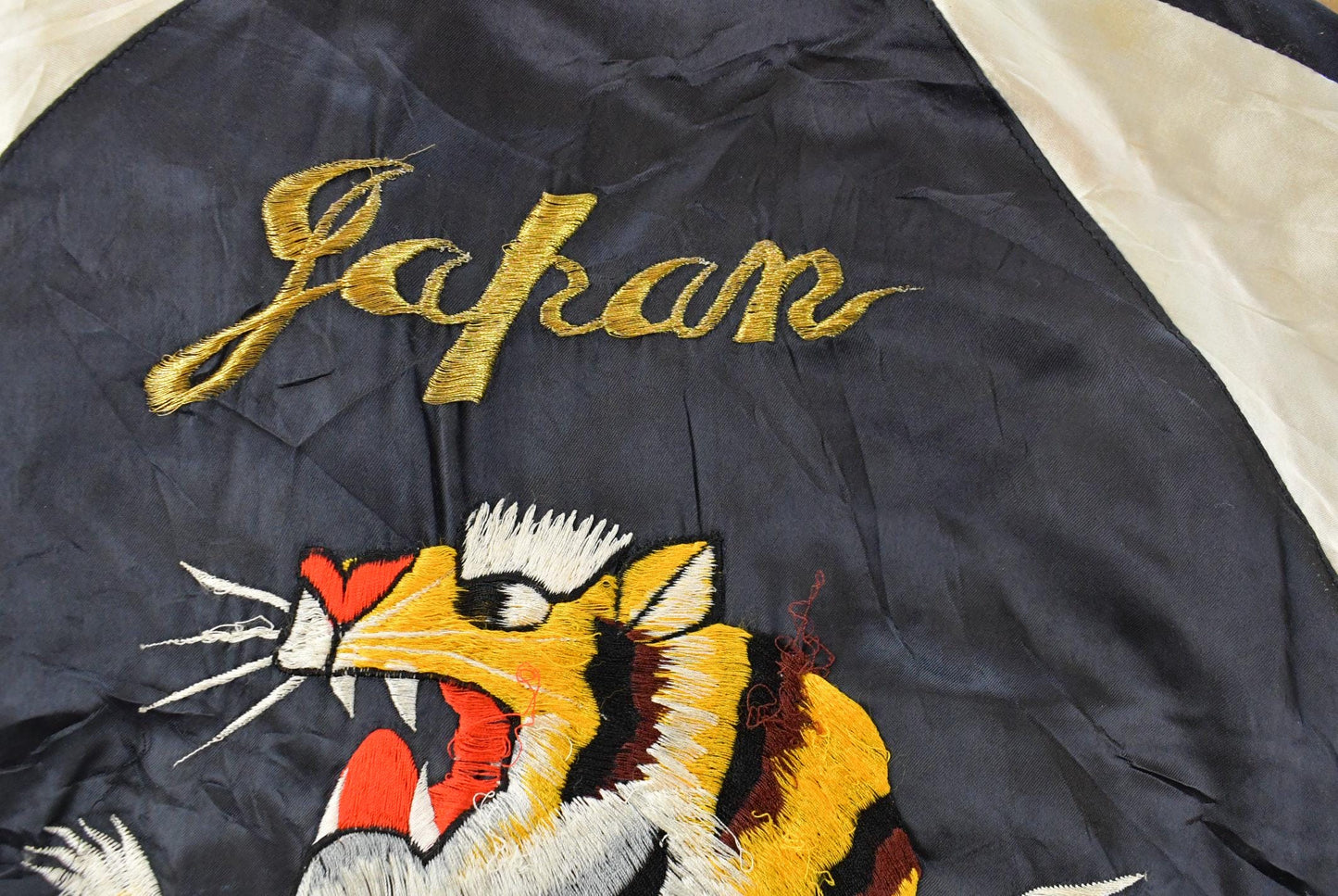 Vintage 1970s Japan Sukajan Souvenir Bomber Jacket Men's Medium from propervintagecanada