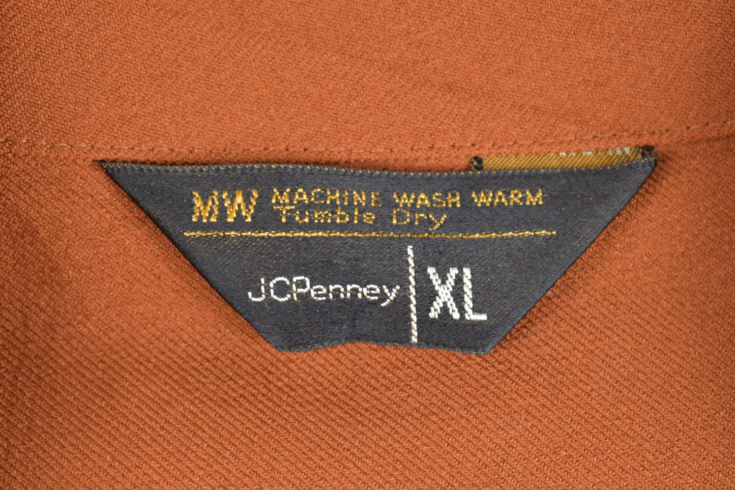 Vintage 1970s JC Penney Button Up Shirt Men's XL from propervintagecanada
