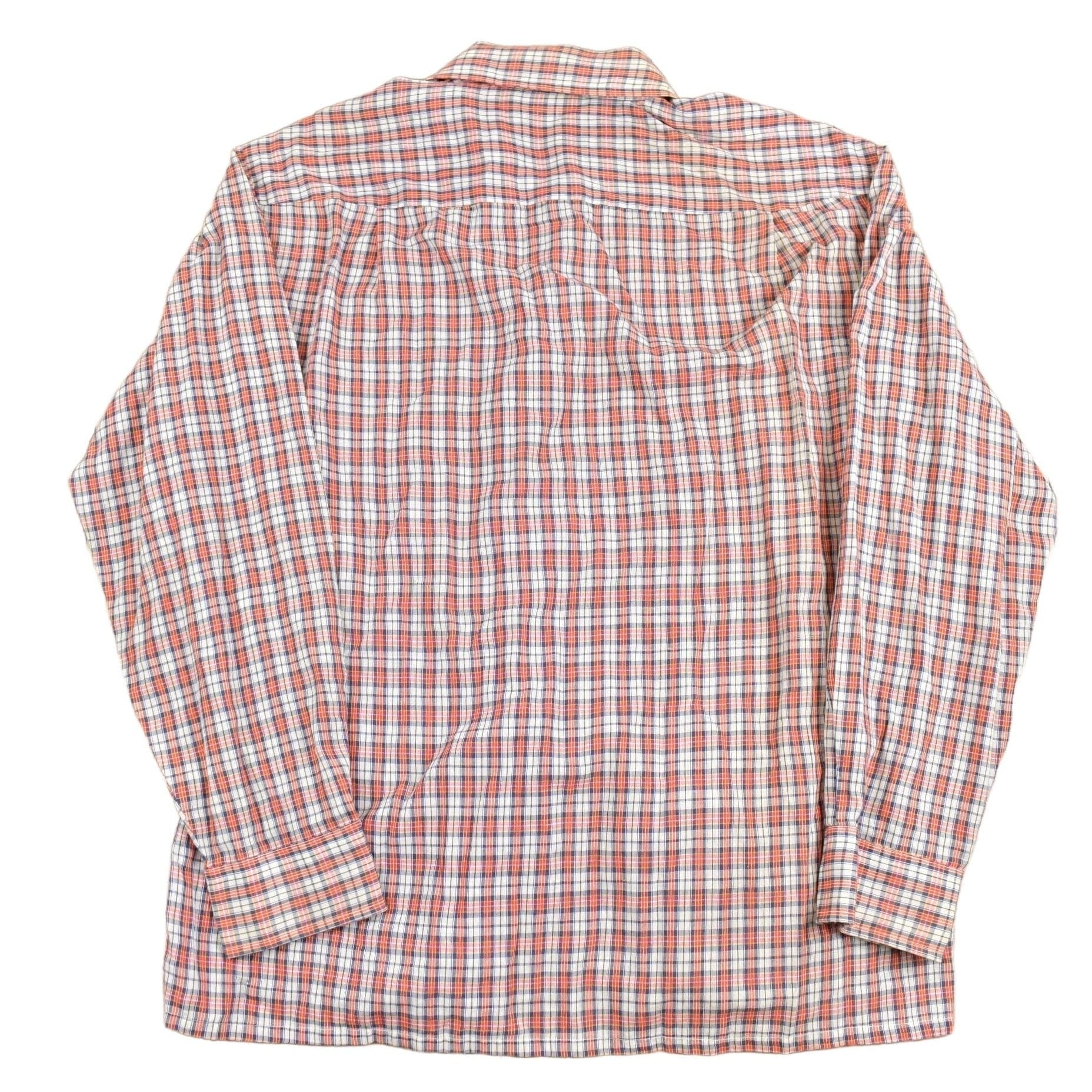 Vintage 1970s JC Penney Western Plaid Button Up Shirt Men's Large from propervintagecanada