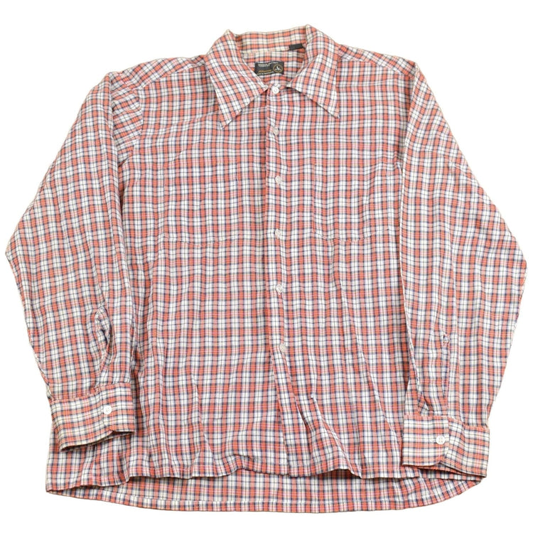 Vintage 1970s JC Penney Western Plaid Button Up Shirt Men's Large from propervintagecanada
