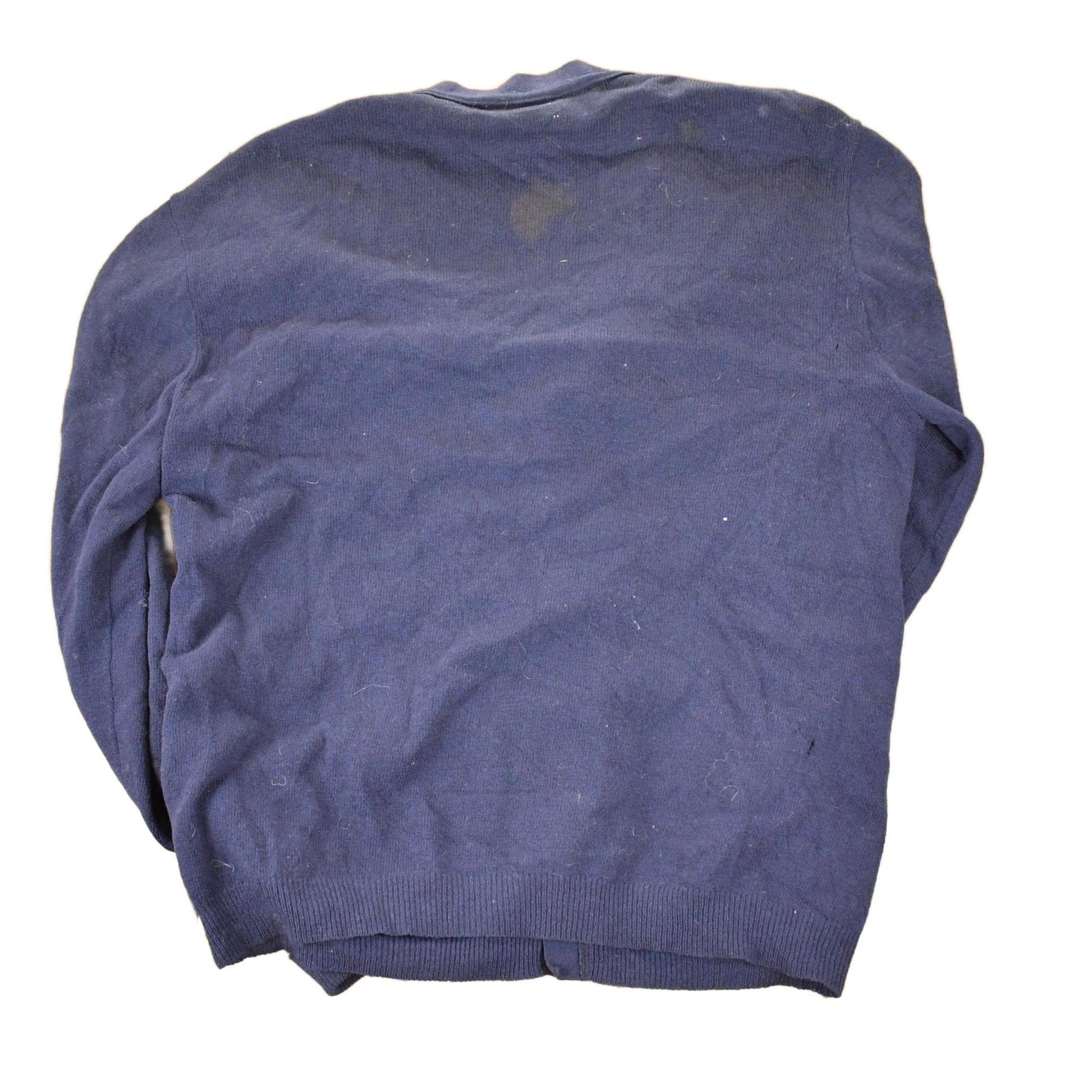 Vintage 1970s Jeff Lamb Wool Knit Cardigan Sweater Men's L from propervintagecanada