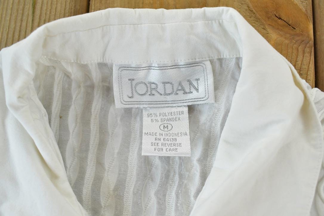 Vintage 1970s Jordan Button Up Dress Shirt Men's Small from propervintagecanada