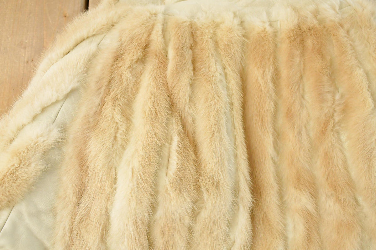 Vintage 1970s Kay Anos Fur Leather Jacket Women's Large from propervintagecanada