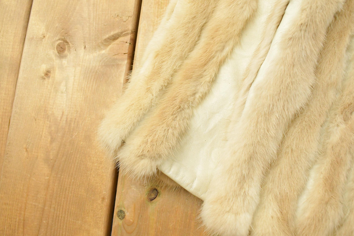 Vintage 1970s Kay Anos Fur Leather Jacket Women's Large from propervintagecanada