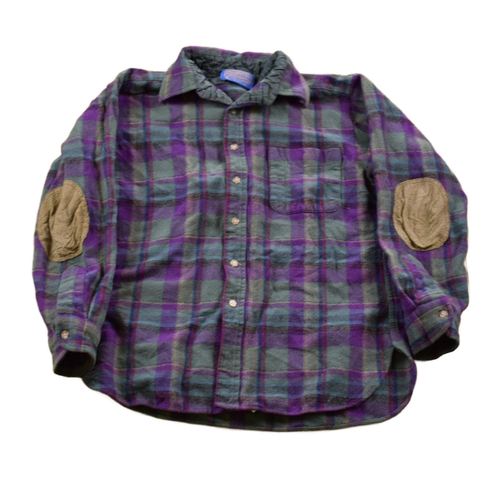 Vintage 1970s Kids Pendleton Plaid Button Up Shirt / 1970s Button Up / Vintage Flannel / Plaid Flannel / Casual Shirt / Made In USA from propervintagecanada