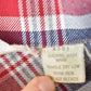Vintage 1970s Kmart Red Plaid Flannel Button Up Shirt Mens XS from propervintagecanada