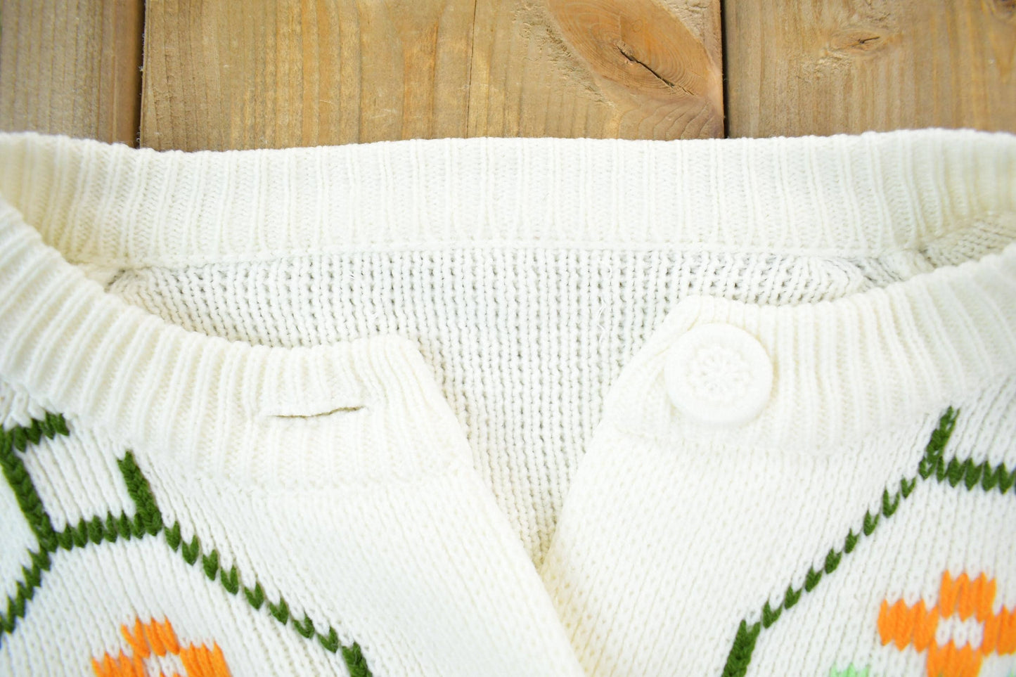 Vintage 1970s Knit Button Up Cardigan Sweater Women's L from propervintagecanada