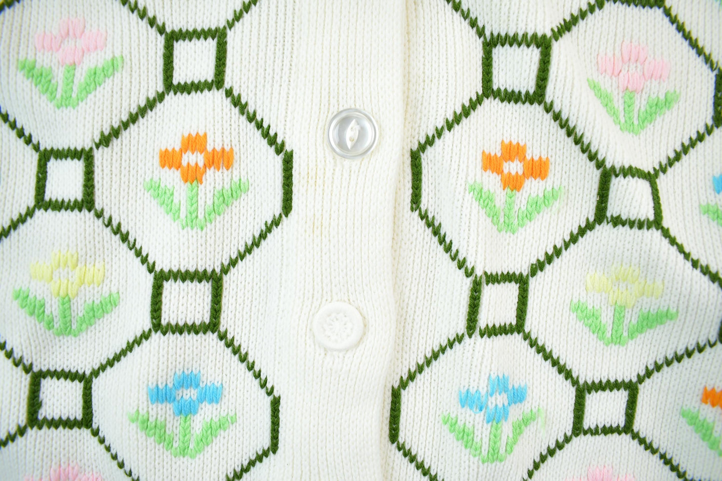 Vintage 1970s Knit Button Up Cardigan Sweater Women's L from propervintagecanada