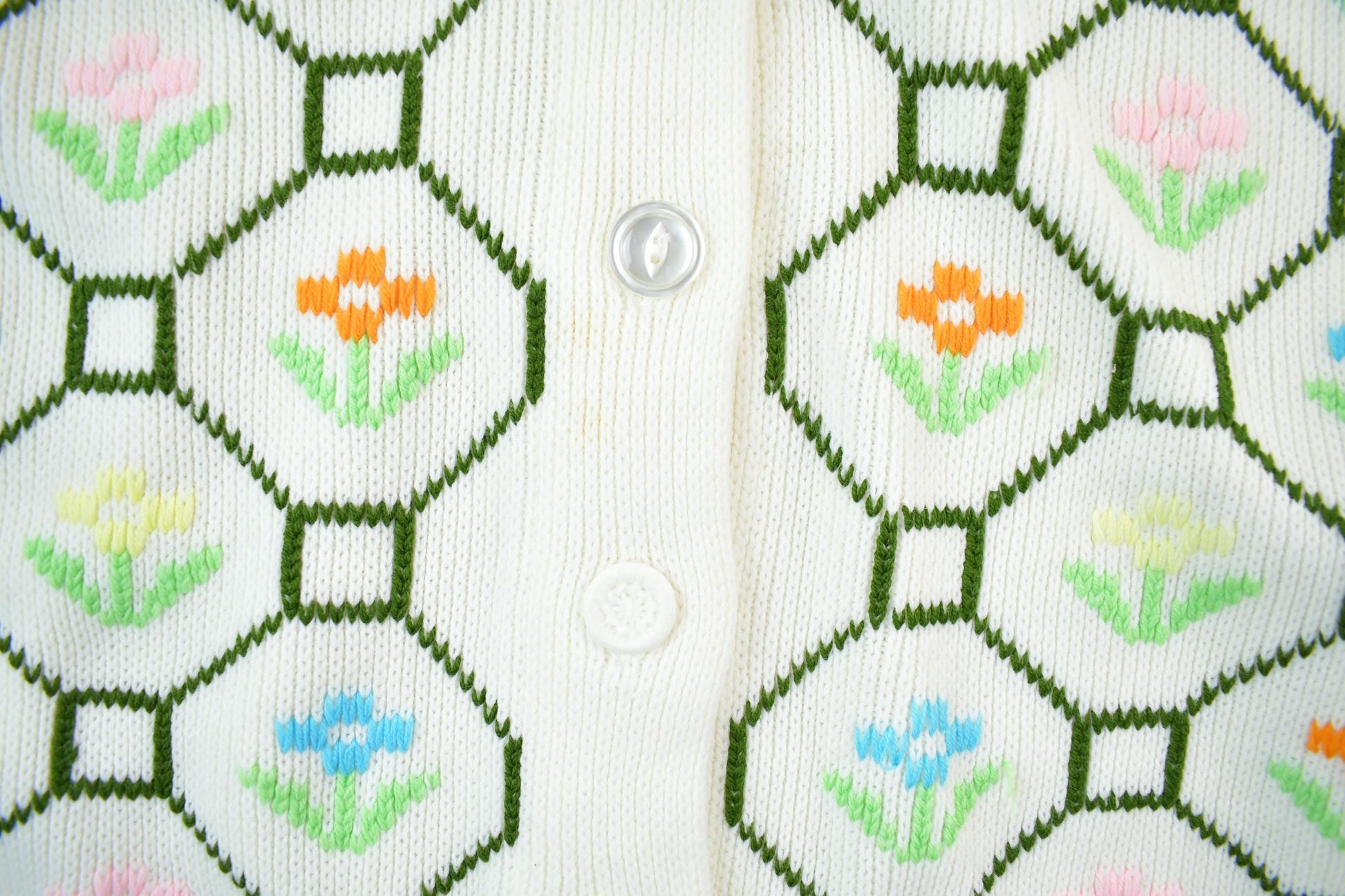 Vintage 1970s Knit Button Up Cardigan Sweater Women's L from propervintagecanada