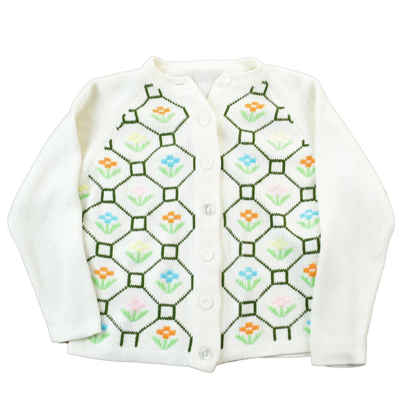 Vintage 1970s Knit Button Up Cardigan Sweater Women's L from propervintagecanada