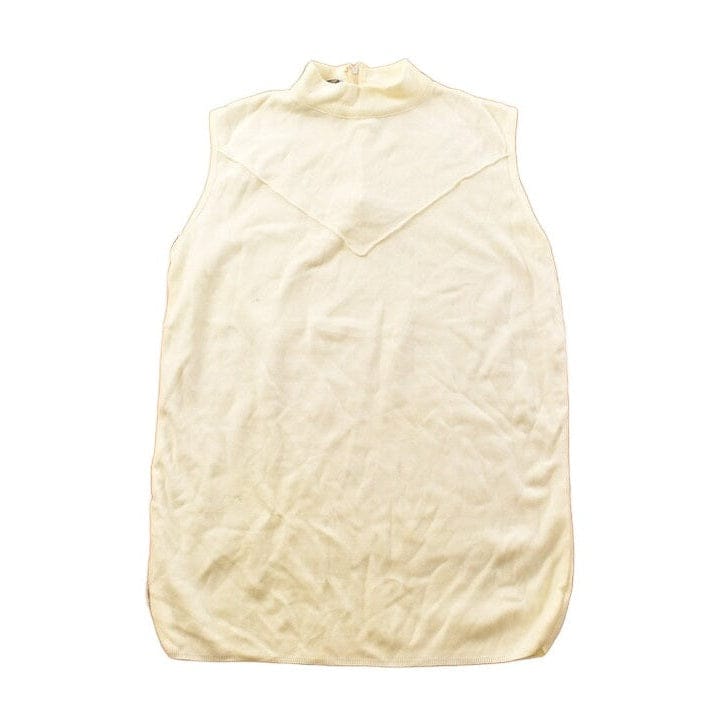 Vintage 1970s Knit Crewneck Sweater Vest Men's Small from propervintagecanada