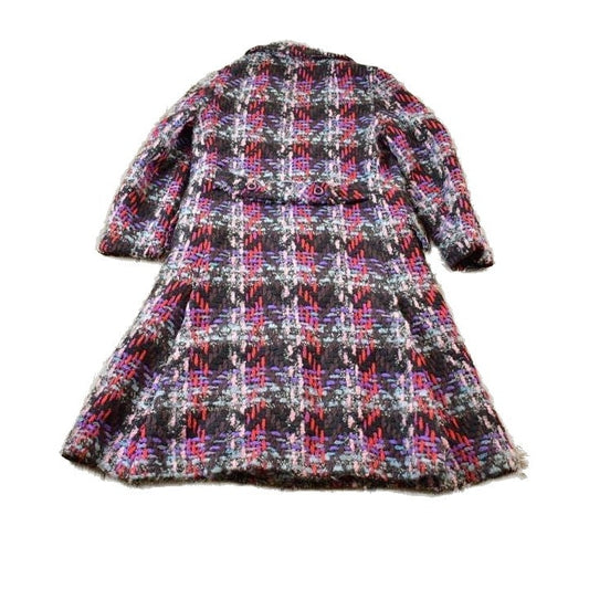 Vintage 1970s Knitted Abstract Pattern Button Up Jacket Made In Great Britain Womens M from propervintagecanada