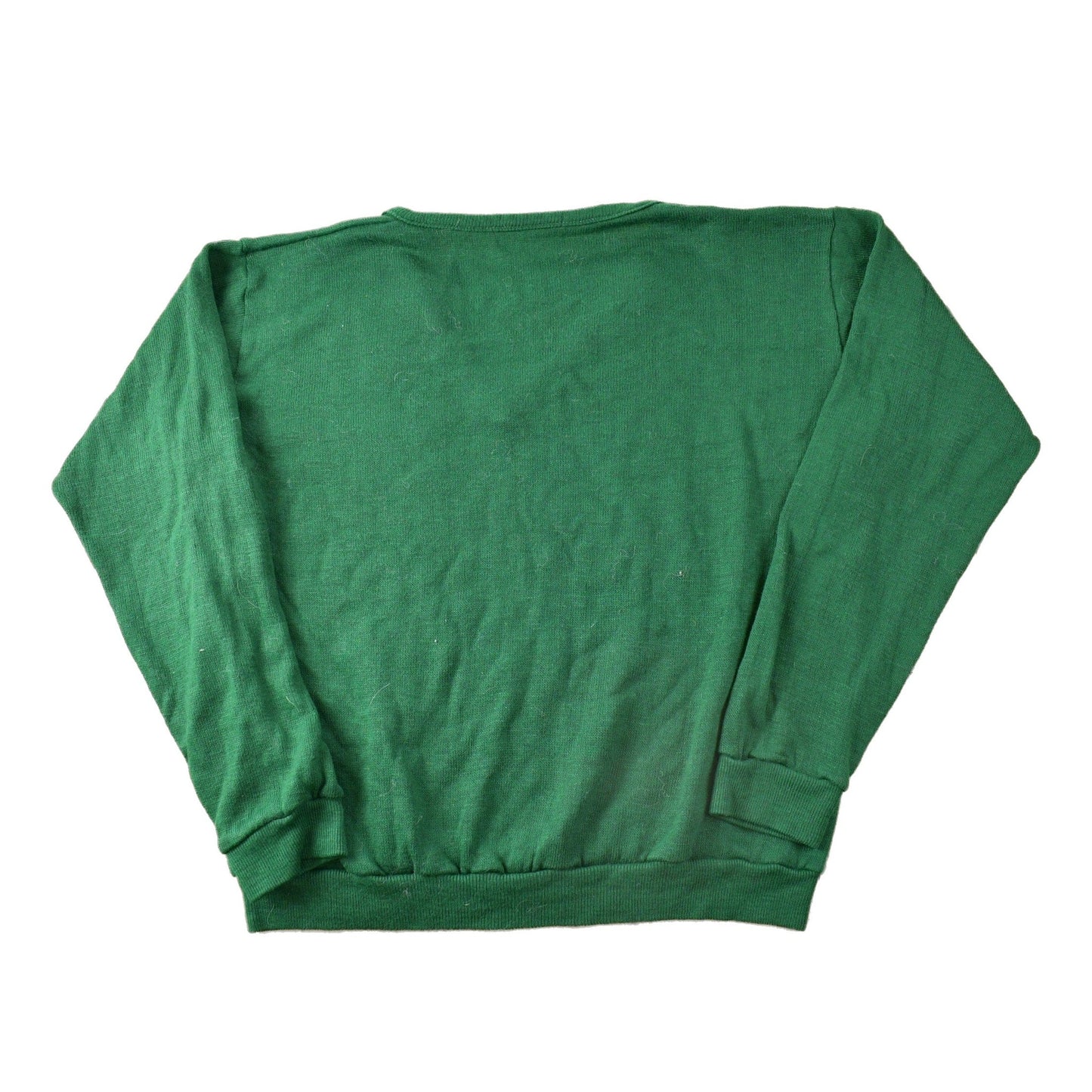 Vintage 1970s Knitted Raiders V Neck Sweater Men's Small from propervintagecanada