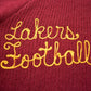 Vintage 1970s Lakers Football Knitted V-Neck Sweater Men's M from propervintagecanada