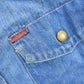 Vintage 1970s Land Hubber Denim Button Up Shirt Men's Medium from propervintagecanada