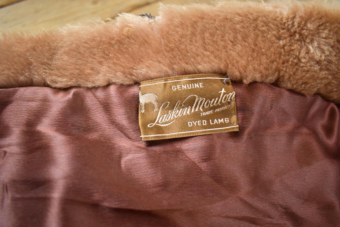 Vintage 1970s Laskin Mouton Genuine Fur Coat Made In USA from propervintagecanada
