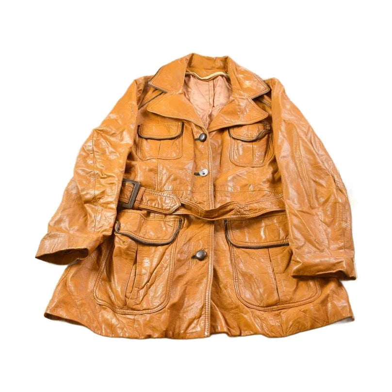 Vintage 1970s Leather Jacket Men's Small from propervintagecanada