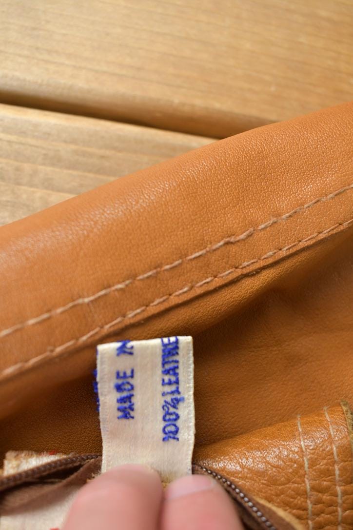 Vintage 1970s Leather Long Jacket from propervintagecanada