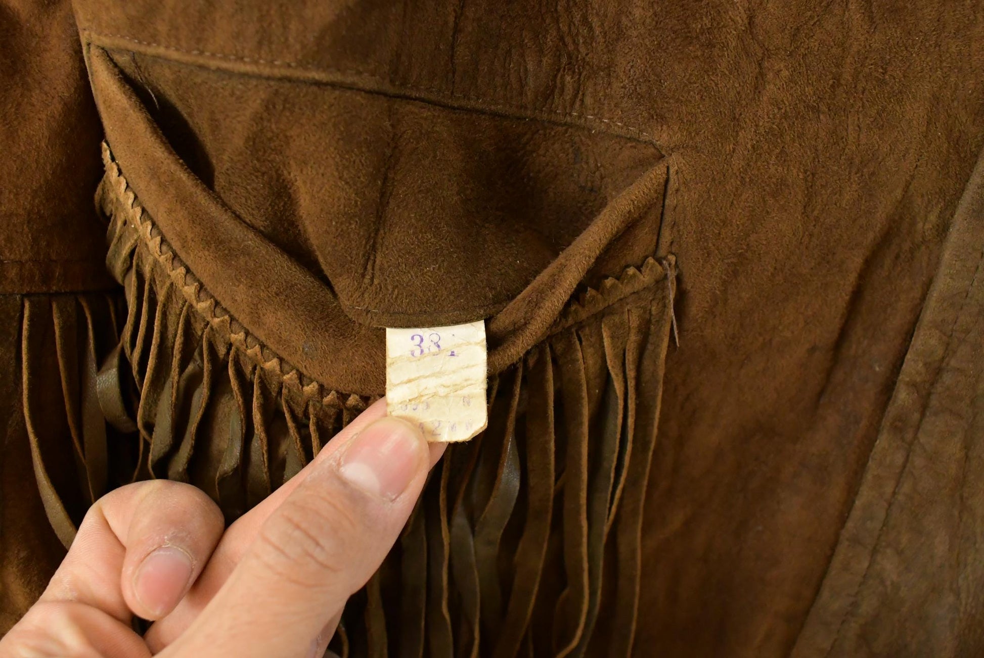 Vintage 1970s Leather Suede Western Fringe Jacket Men's M / Fall Outerwear Leather Coat / Brown Jacket / Tassles from propervintagecanada
