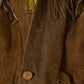 Vintage 1970s Leather Suede Western Fringe Jacket Men's M / Fall Outerwear Leather Coat / Brown Jacket / Tassles from propervintagecanada