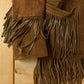 Vintage 1970s Leather Suede Western Fringe Jacket Men's M / Fall Outerwear Leather Coat / Brown Jacket / Tassles from propervintagecanada
