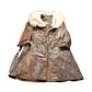 Vintage 1970s Leather Trench Coat With Fox Fur Collar Men's Small from propervintagecanada