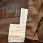 Vintage 1970s Leather Trench Coat With Fox Fur Collar Men's Small from propervintagecanada