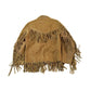 Vintage 1970s Leather Western Fringe Jacket Made In USA from propervintagecanada